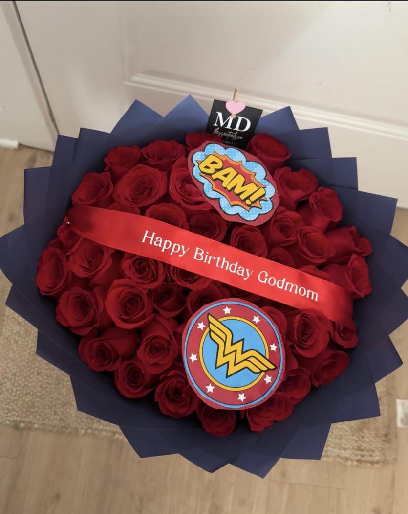 Wonder Woman Birthday Bouquet
